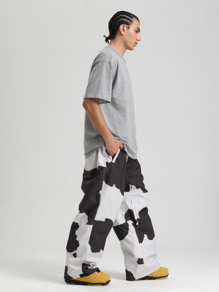 Gsou Snow Bold Cow Print Snow Pants – Men's - Snowears