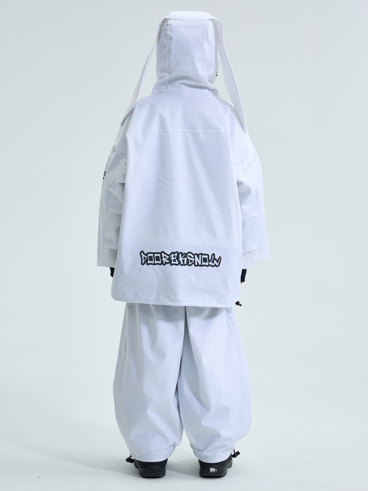 Doorek Kids Detachable Rabbit Ears Hooded Snow Suits - Snowears
