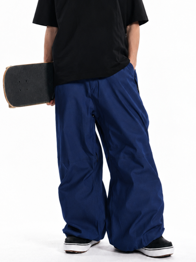 LITAN Denim Blue Baggy Snow Pants – Unisex LITAN | Snowears.com