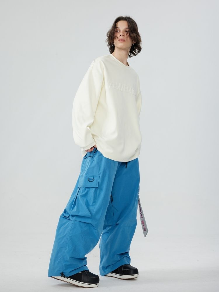 Zenventure White Hydro Guard Lightweight Snow Sweatshirt - Unisex Zenventure White | Snowears.com