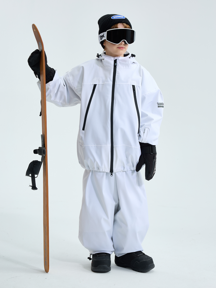 Doorek Kids Detachable Rabbit Ears Hooded Snow Suits - Snowears