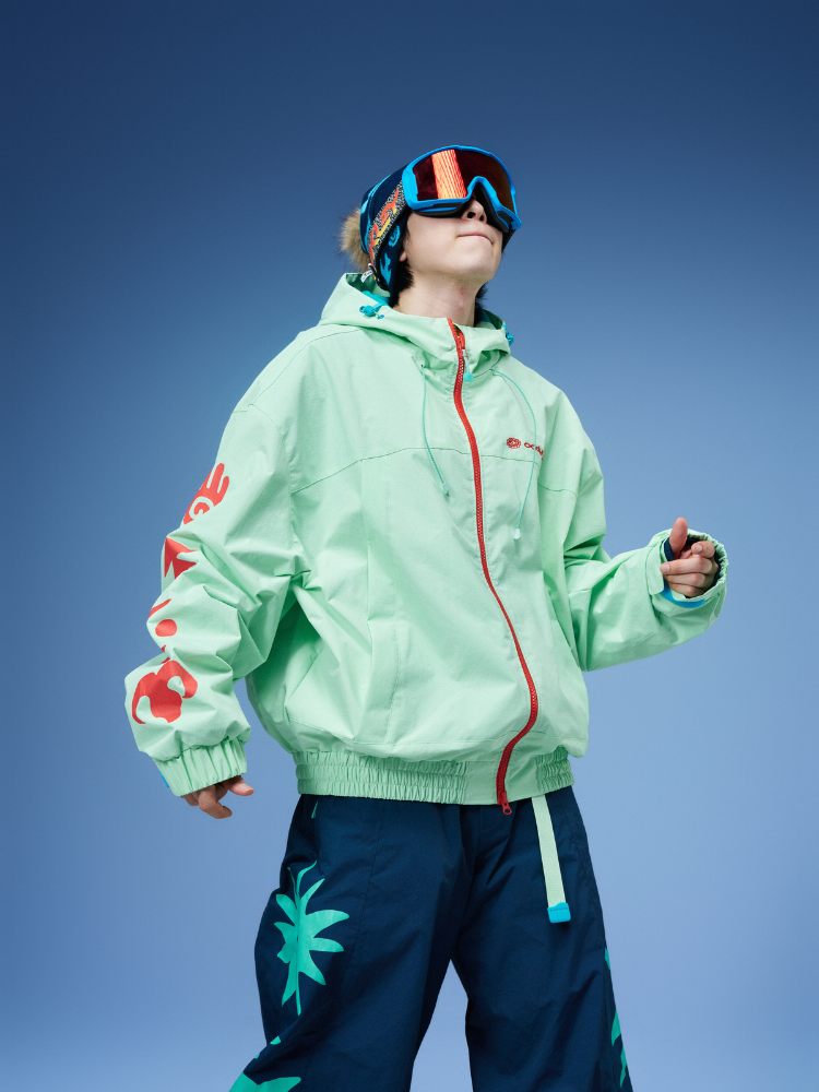 OddyEddy Totem Spirit Snow Jacket - Unisex Green OddyEddy | Snowears.com