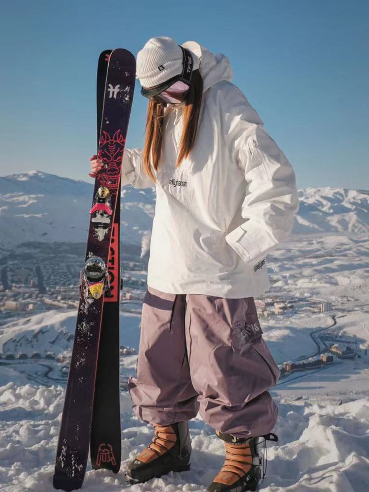 Hellystudio Super Baggy Fleece Pants - Women's - Snowears- Womens snowboard/Ski Pants