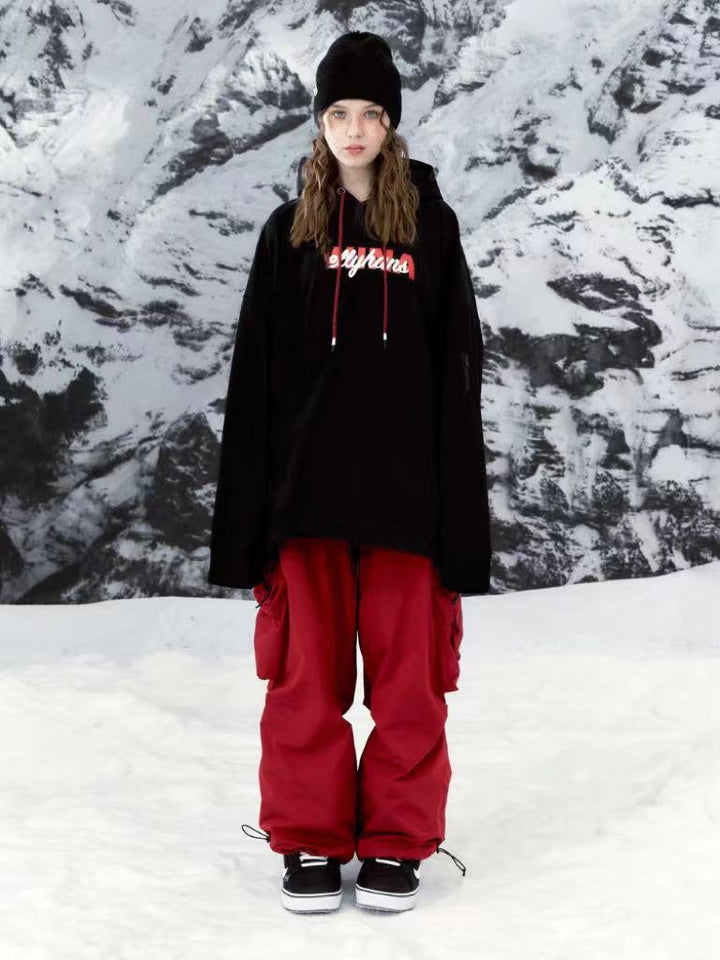 Hellystudio Super Baggy Fleece Pants - Women's - Snowears- Womens snowboard/Ski Pants