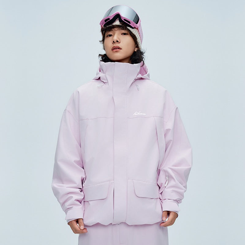 NIS 2L Solid Color Loose Jacket - Unisex - Snowears- Ski/Snowboard Jackets