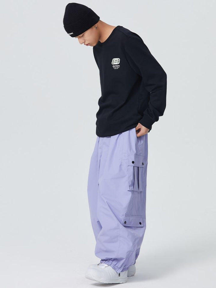 Searipe 3L Unisex Monochrome Baggy Cargo Pants - US Only - Snowears- snow pants