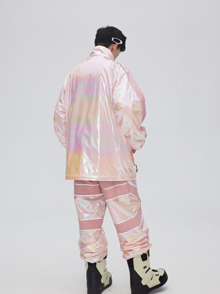 Yetisnow Gradient Pink Jacket - Snowears-snowboarding skiing jacket pants accessories