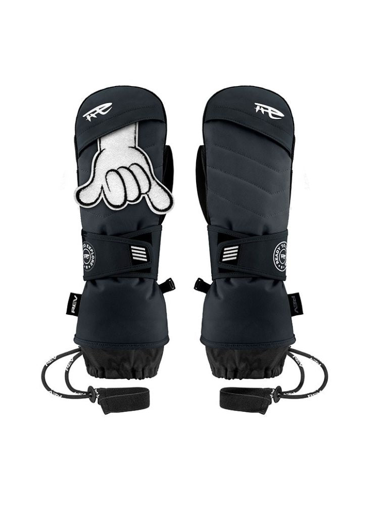 REV Bounce-X 3M Thinsulate Thermal Mittens Black REV | Snowears.com