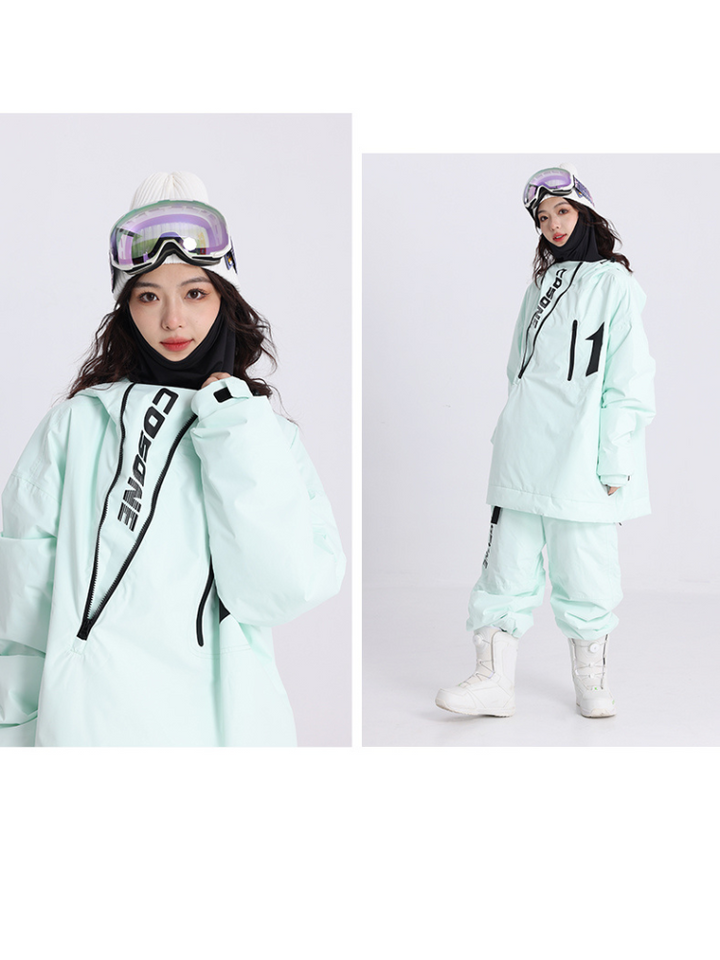 Cosone Oblique Zipper Suit - Unisex - Snowears- Suits