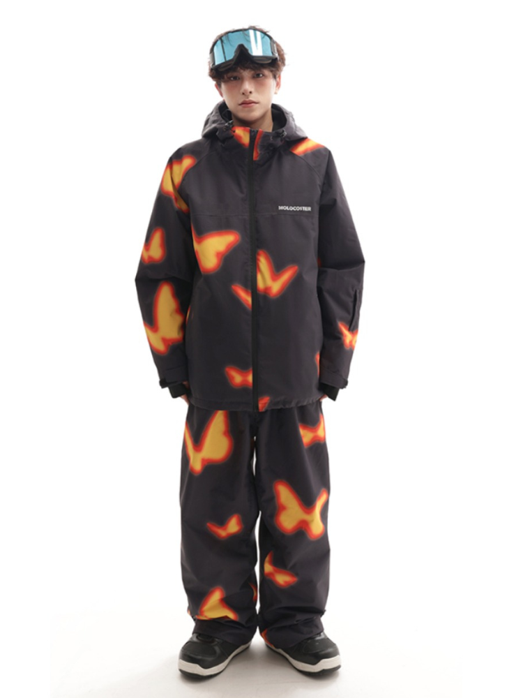 Molocoster Flame Butterfly Snow Suit - Unisex - Snowears- Suits