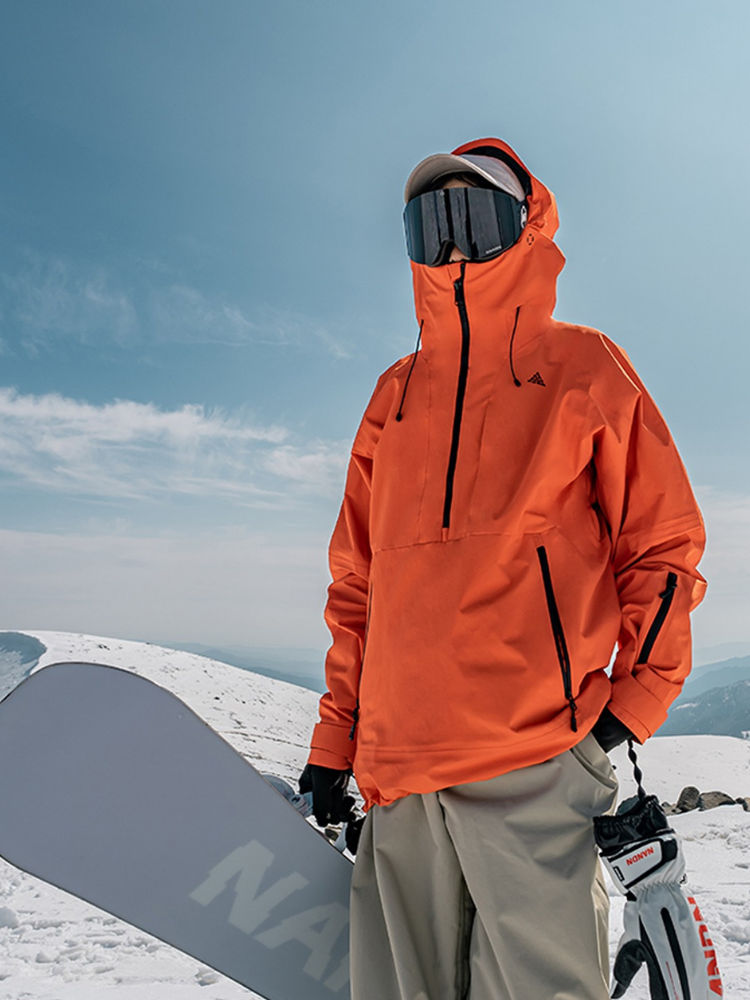 NANDN 3L Shield Lite Half-Zip Shell Jacket - Unisex - Snowears- Jackets