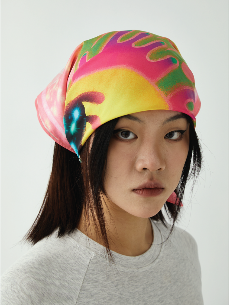 DISOV Crybaby Angel Y2K Bandana Pink DISOV | Snowears.com