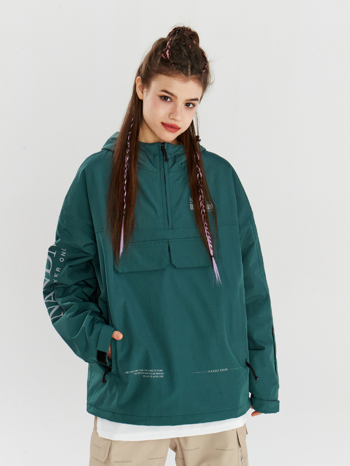 NANDN Outerwear Ski Pullover Shell Jacket - Women's - Snowears- Jackets