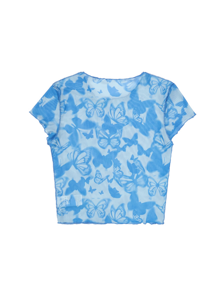 CHILLHANG Sunkissed Y2K Mesh Tee - Women's - Snowears- T-Shirts