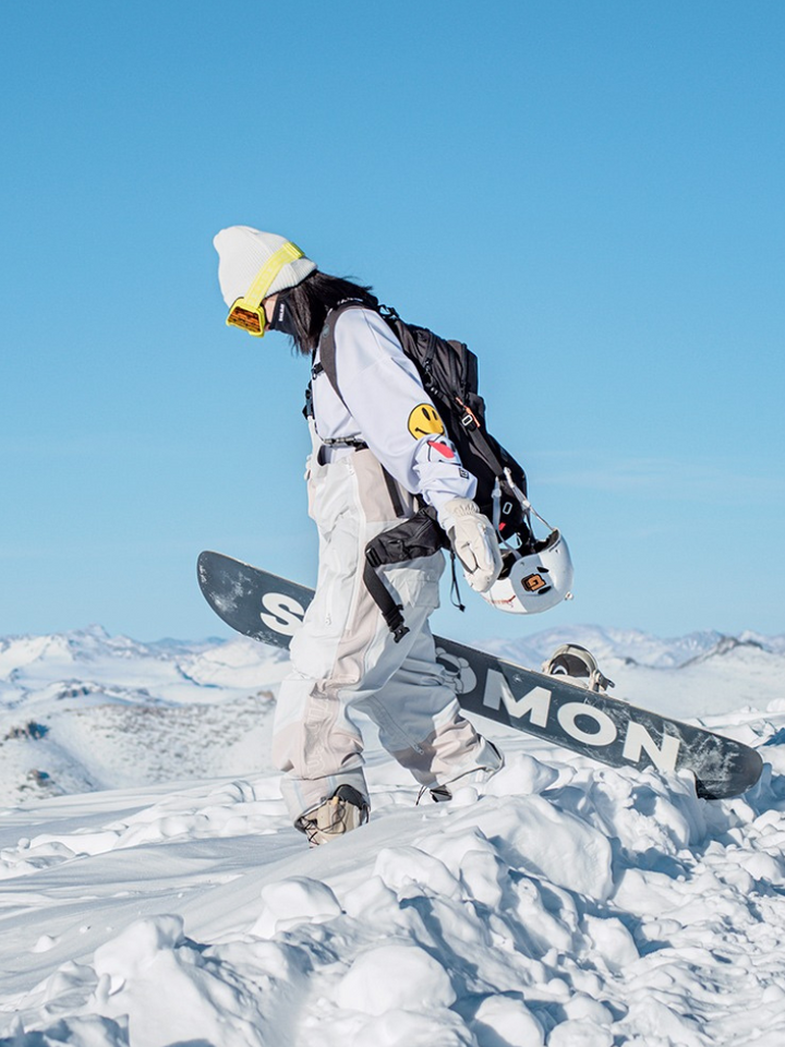NIS Colorblock Baggy Snow Bibs - Snowears-snowboarding skiing jacket pants accessories
