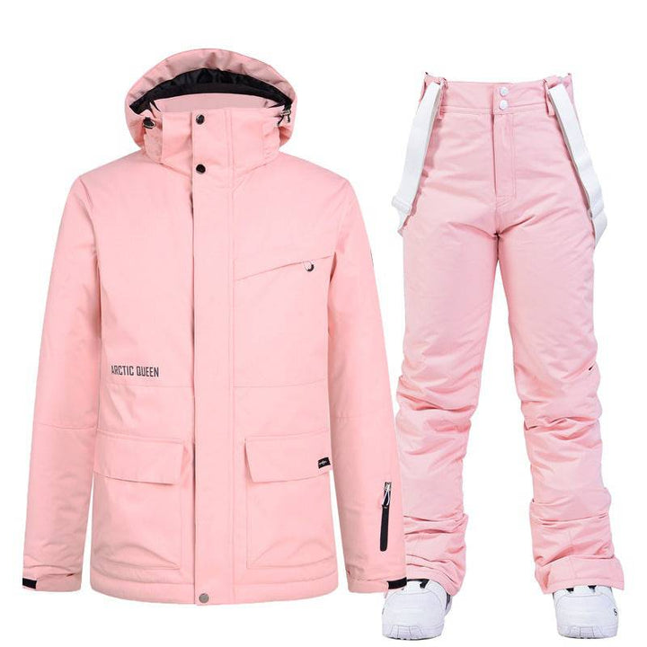 ARCTIC QUEEN Unisex Blizzard Snow Suit - Pure Pink Series - Snowears-snowboarding skiing jacket pants accessories