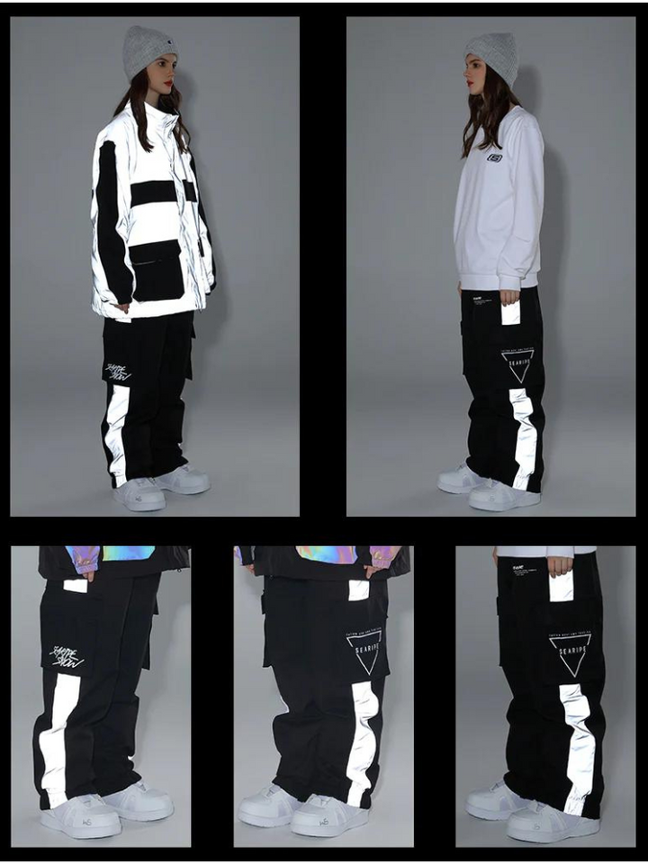 Searipe Reflective Cargo Snow Pants - Women's - Snowears- 