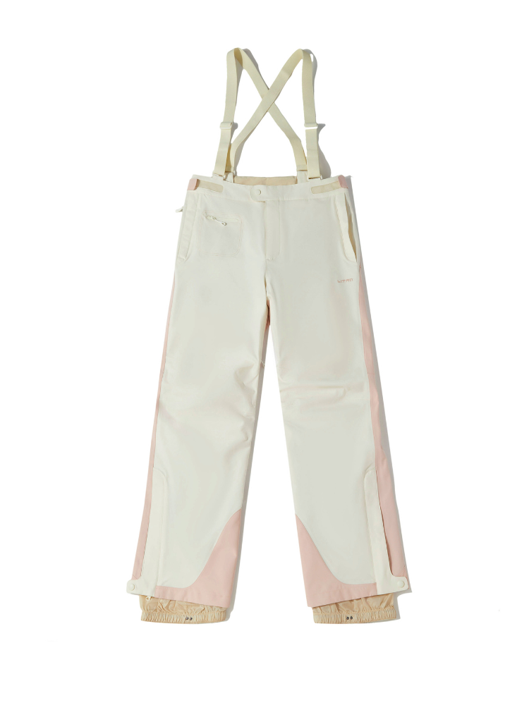 LITAN Vest Mountain Snowboard Pants - Unisex Pink LITAN | Snowears.com