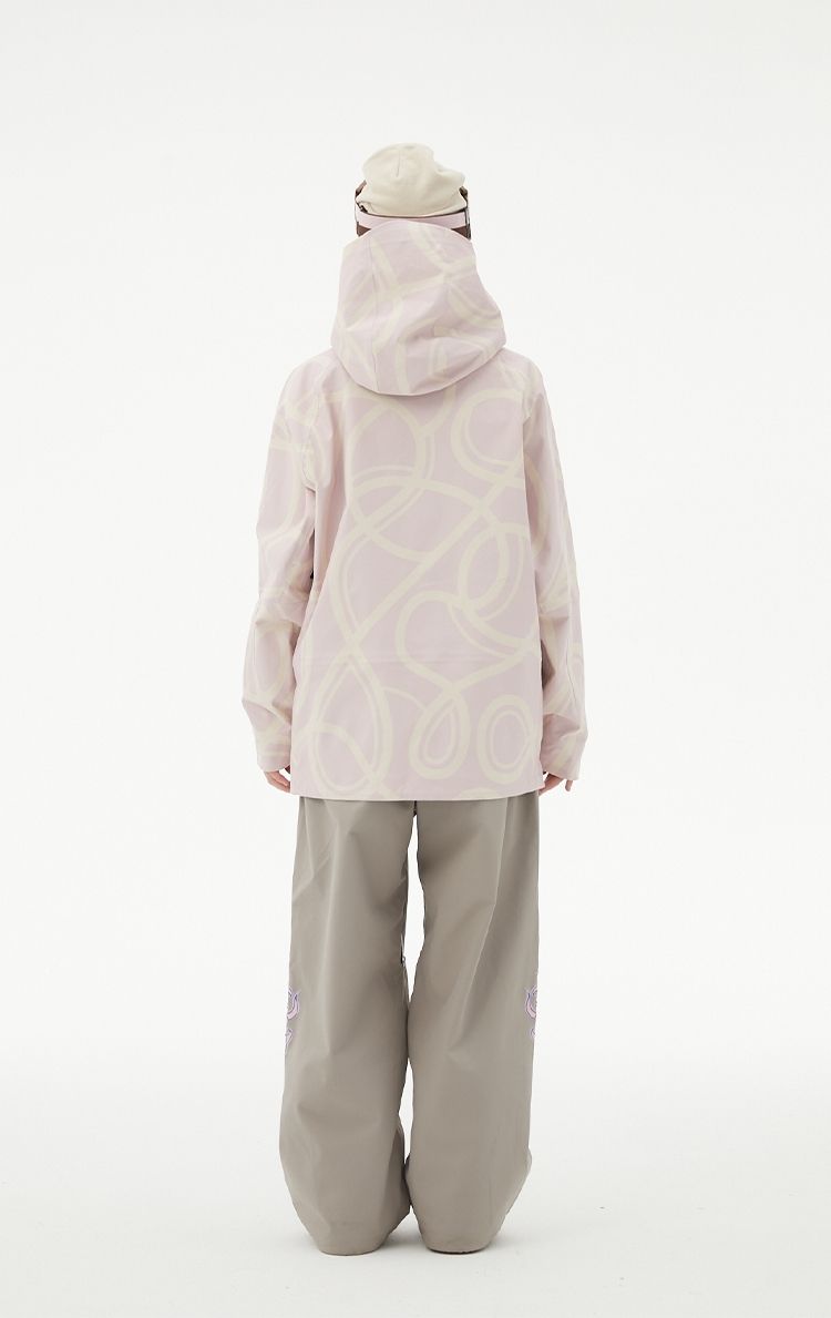 RandomPow Freestyle Light Pink RECCO® Shell Jacket - Women's - Snowears- Shell Jacket