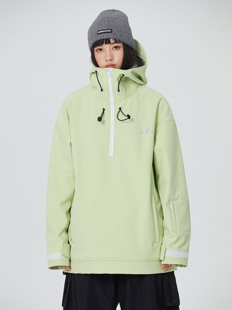 Searipe Basic Chic Half-zip Insulated Hoodie - Men's Green Searipe | Snowears.com