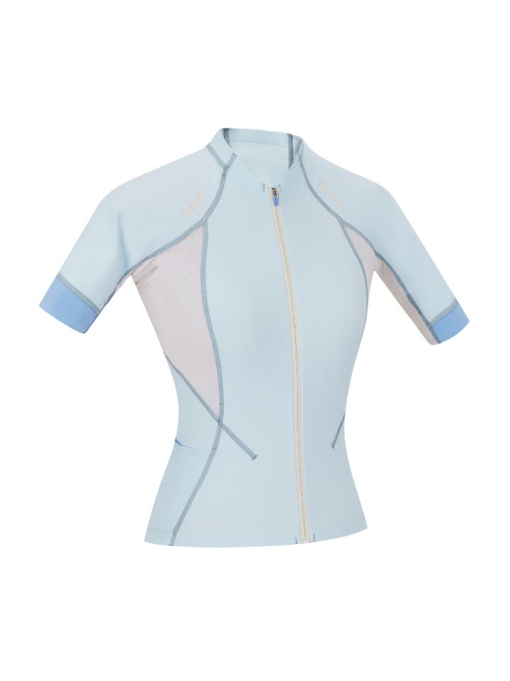 TurtleRabbit Marine Beige Mix Cycling Jersey - Women's - Snowears- T-Shirts