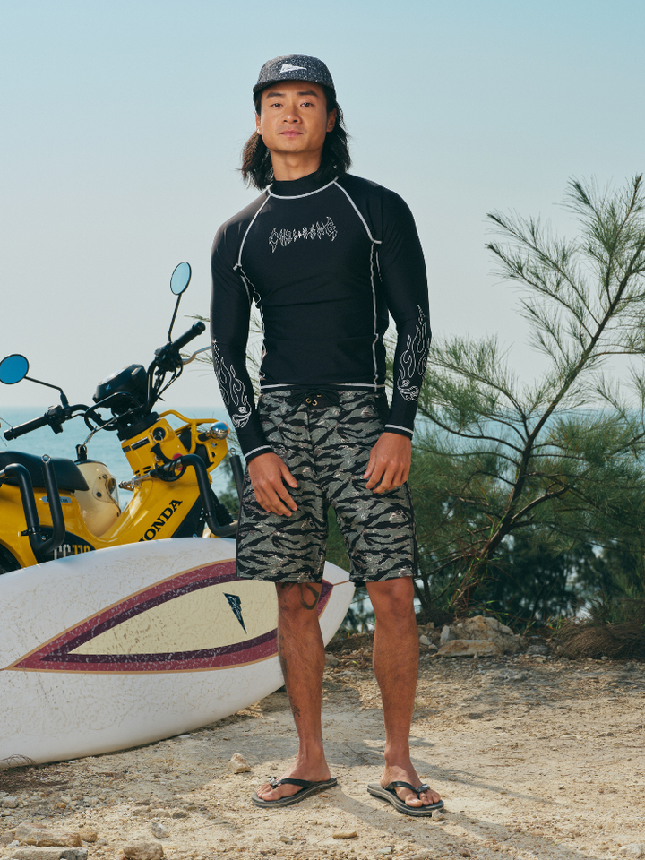 CHILLHANG UPF50+ Long Sleeve UV Rash Guard - Men's - Snowears- T-Shirts