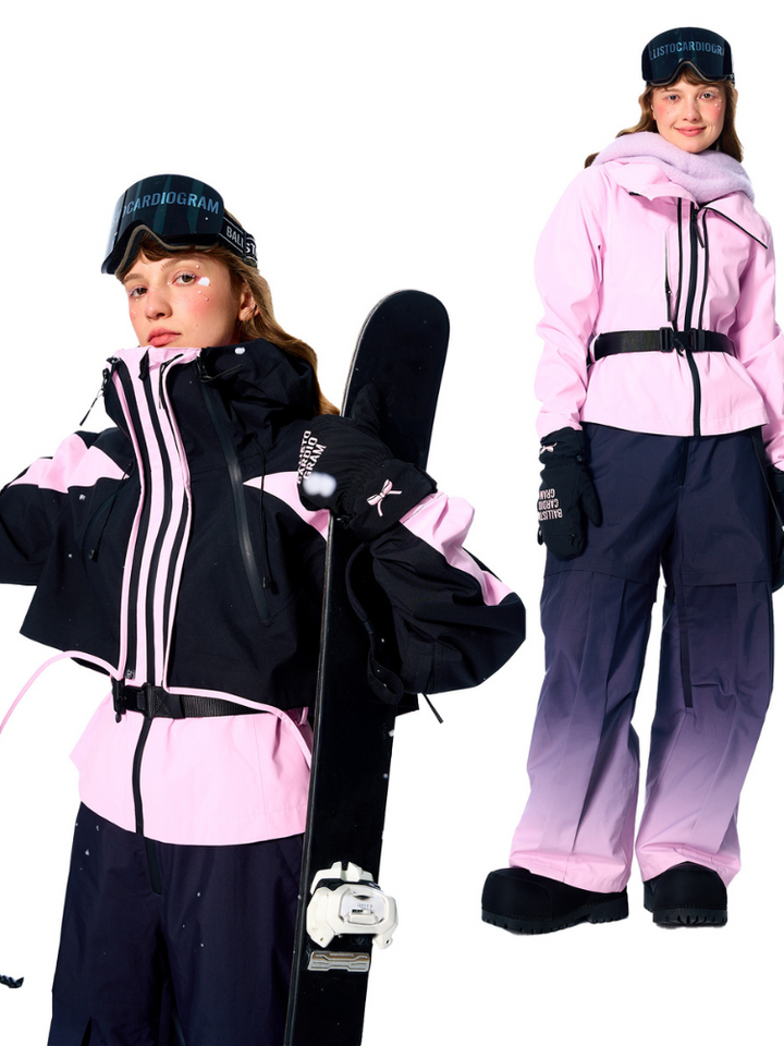 BCG Kuromi Gradient Snow Bibs - Women's - Snowears- Pants