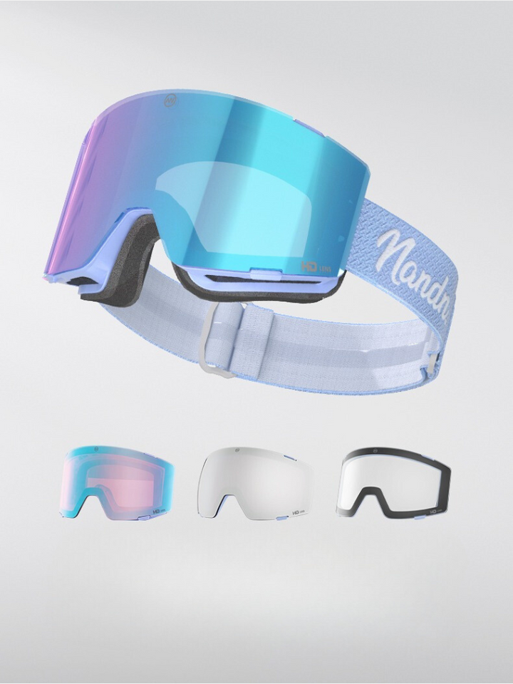 NANEND 3-Lens Magnetic Ski Goggles - Snowears- goggle