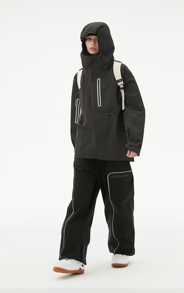 RandomPow Backcountry 3L RECCO® Shell Jacket - Men's Black RandomPow | Snowears.com