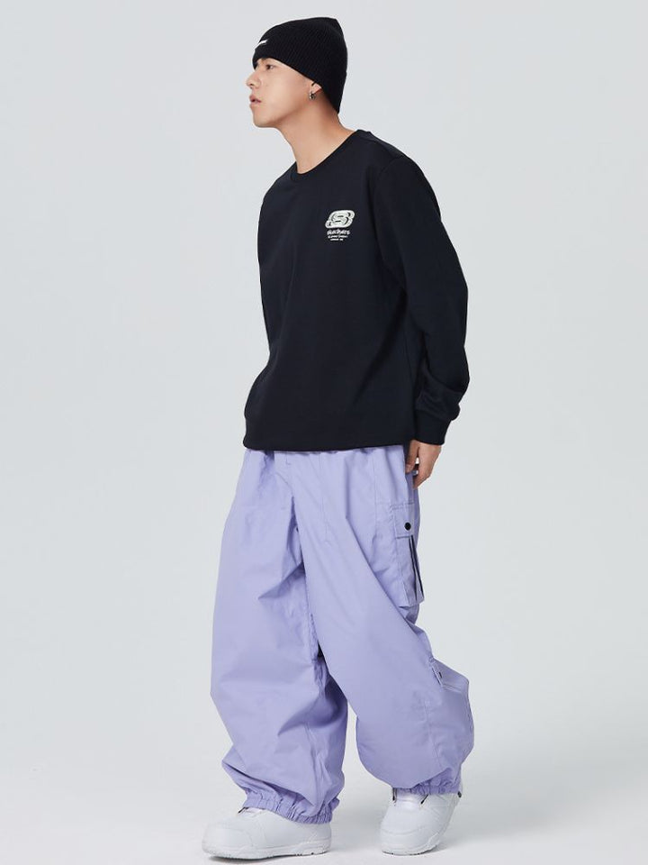 Searipe 3L Monochrome Baggy Cargo Pants - Women's - Snowears- snow pants