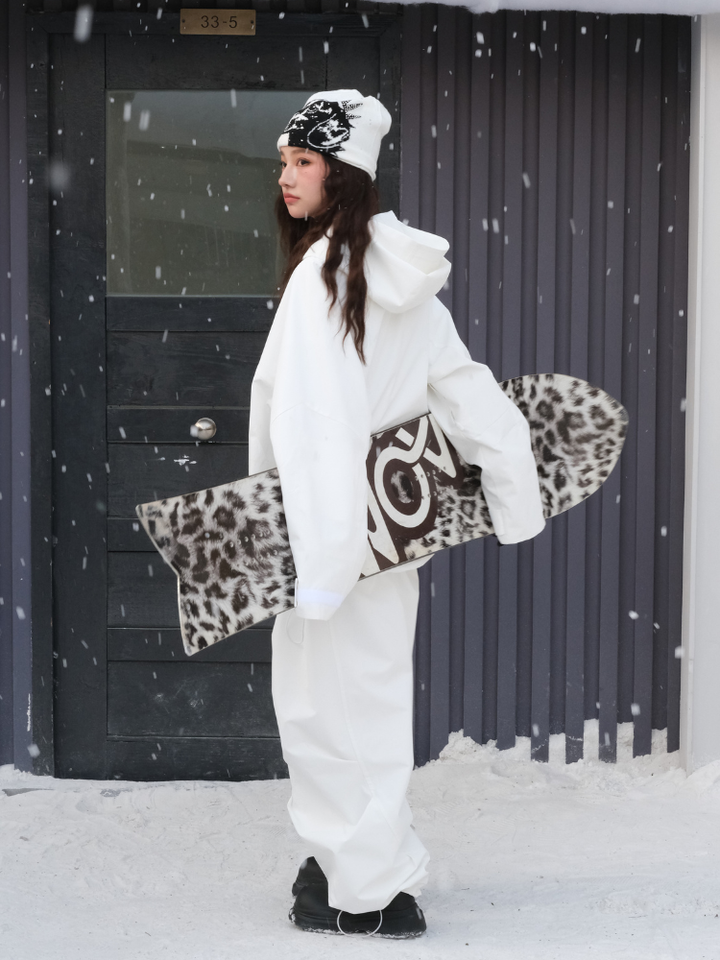 Hellystudio All-white 3L Snow Jacket - Unisex - Snowears
