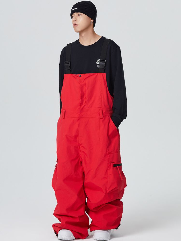 Searipe 3L Side Release Buckle Belt Baggy Snow Bibs - Men's Searipe | Snowears.com