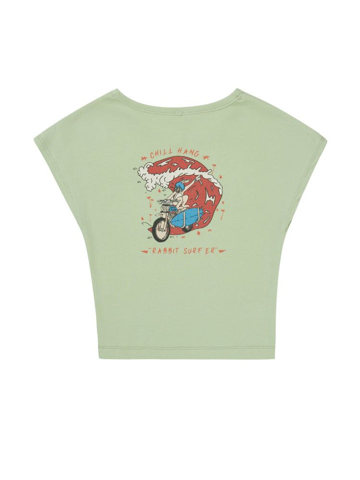 CHILLHANG Vintage American Style Surfing Slim Tee - Snowears- T-Shirts