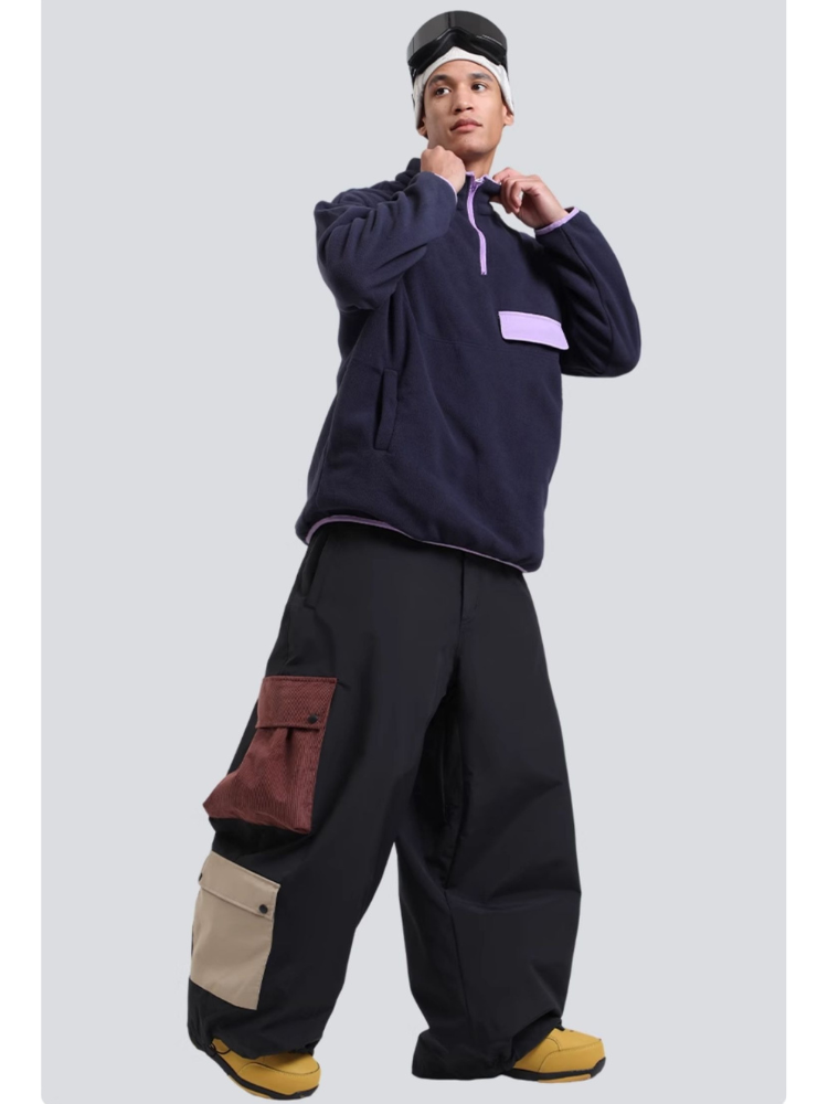 Gsou Snow Color Block Double Cargo Snow Pants - Unisex Gsou Snow | Snowears.com