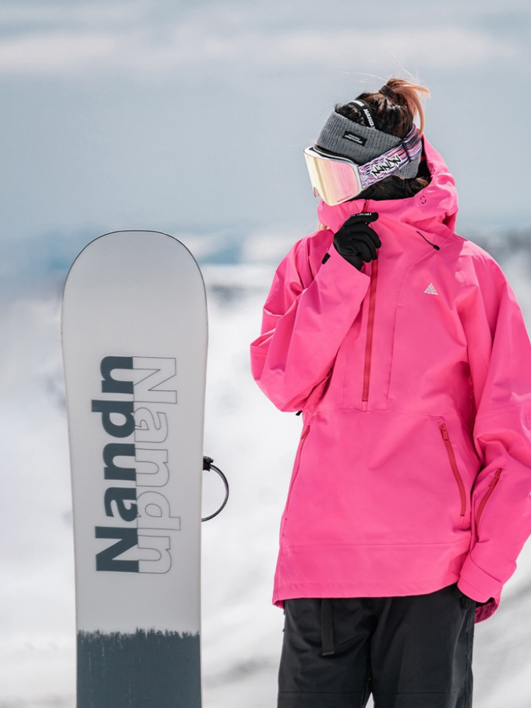 NANDN 3L Shield Lite Half-Zip Shell Jacket - Unisex - Snowears- Jackets