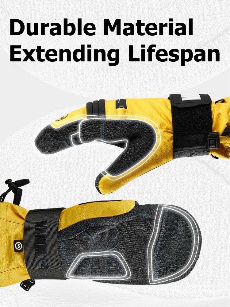 NANDN WristGuard Pro KEVLAR Snowboarder Mitten - Snowears- Gloves & Mittens