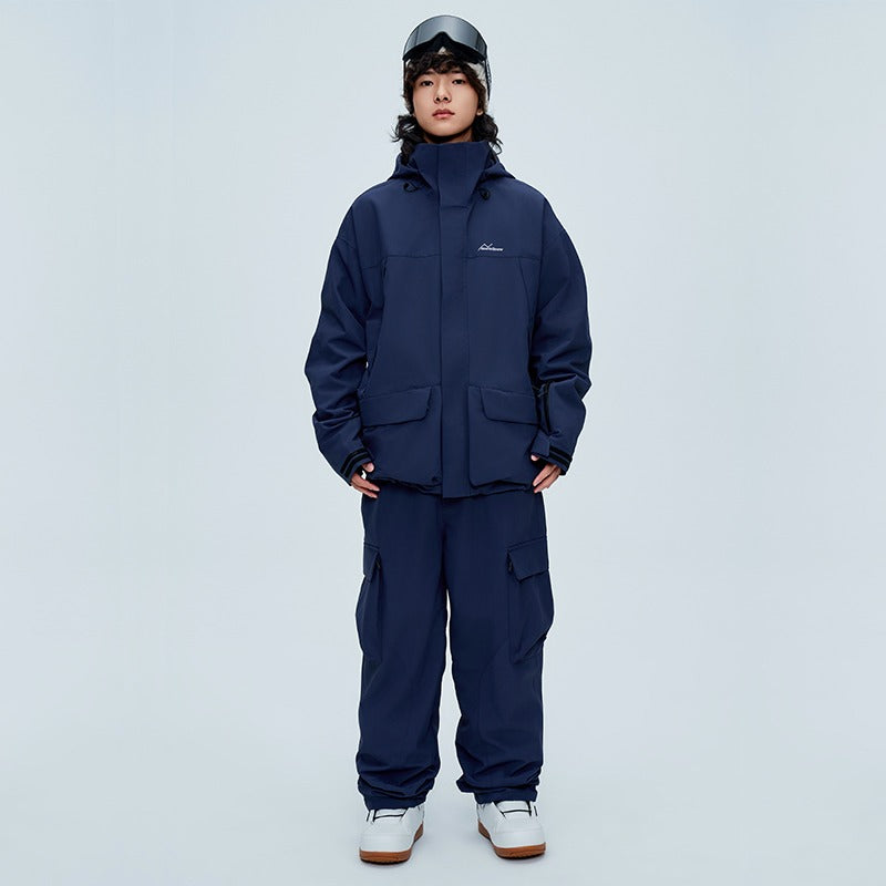 NIS 2L Solid Color Loose Jacket - Unisex - Snowears- Ski/Snowboard Jackets