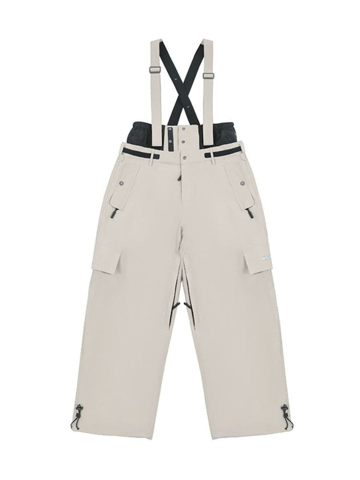 Molocoster Freestyle Fleece-Lined Ski Bibs - Unisex - Snowears- snow pants