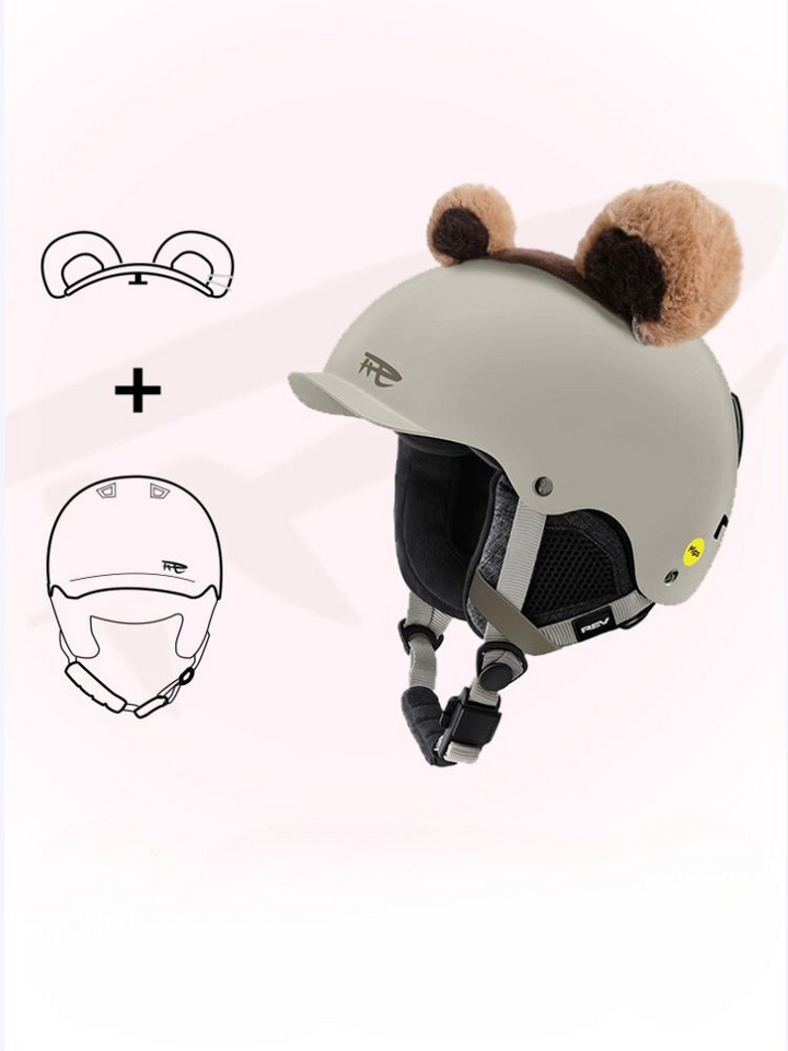 REV Cute Animal Ears Helmet Accessories - Snowears- Helmet Ears