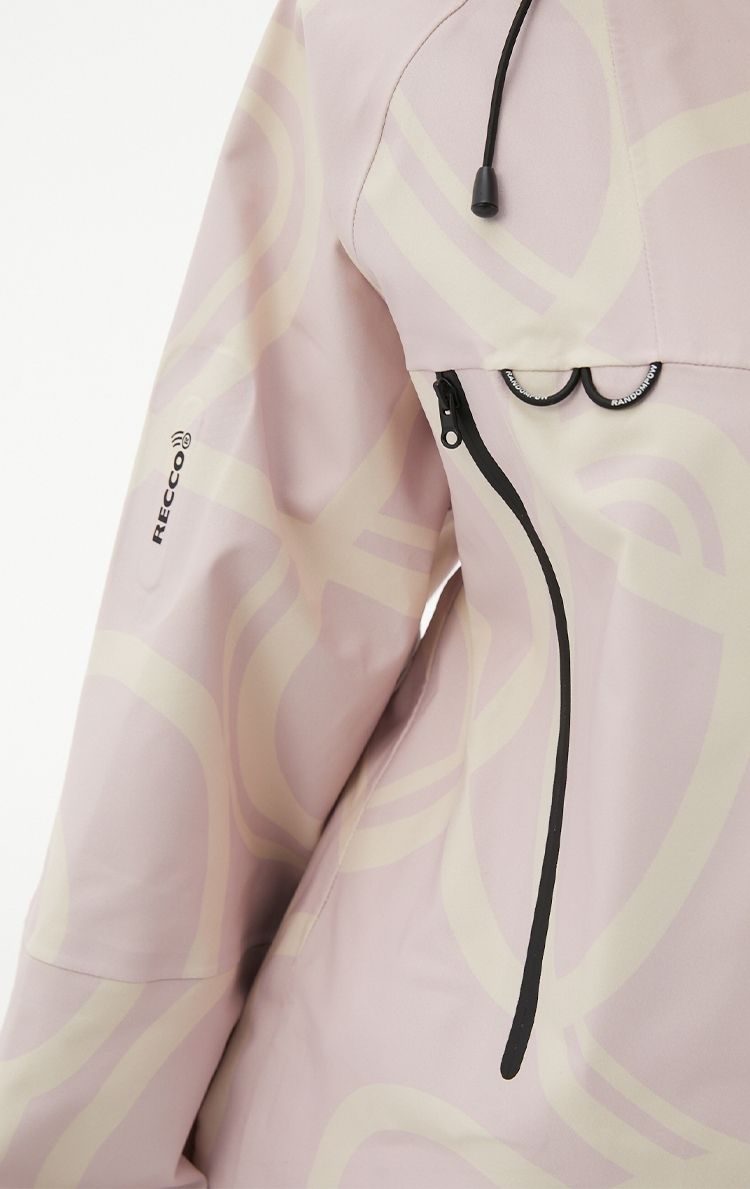 RandomPow Freestyle Light Pink RECCO® Shell Jacket - Women's - Snowears- Shell Jacket