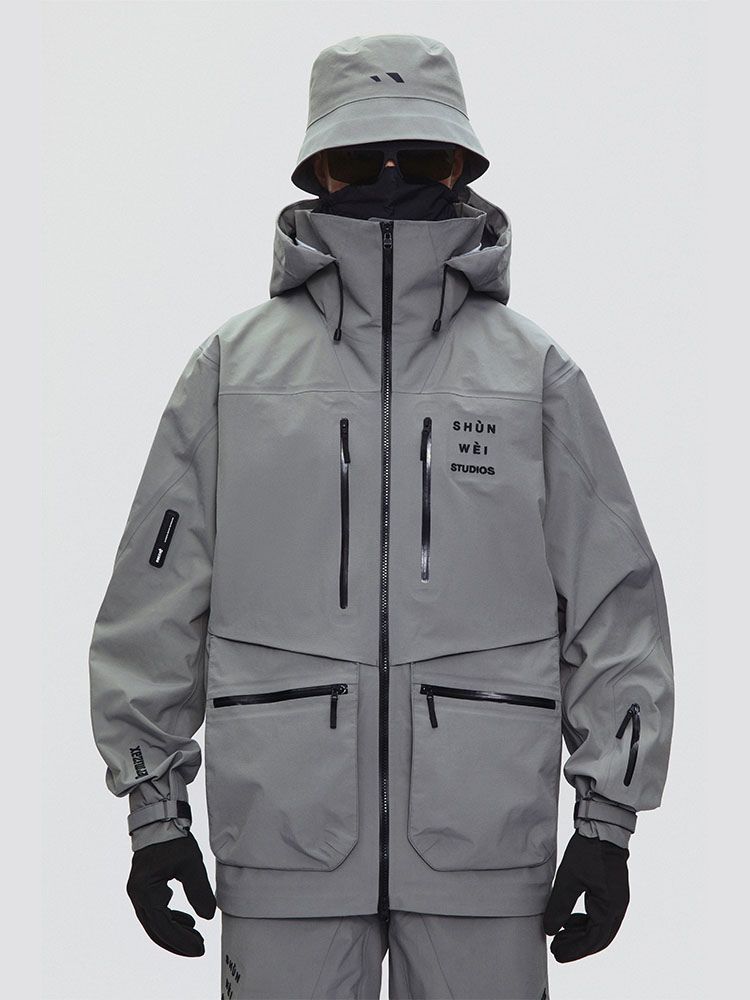 SHUNWEI 3L Wilder Plus Snow Jacket - Unisex Grey SHUNWEI | Snowears.com