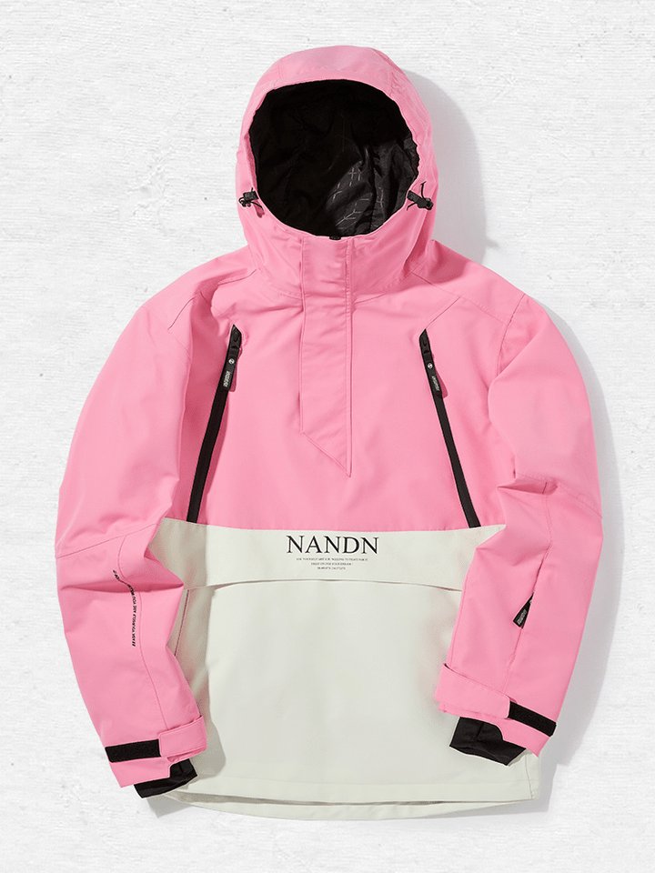 NANDN Insulated Colorblock Hood Jacket - Snowears-snowboarding skiing jacket pants accessories