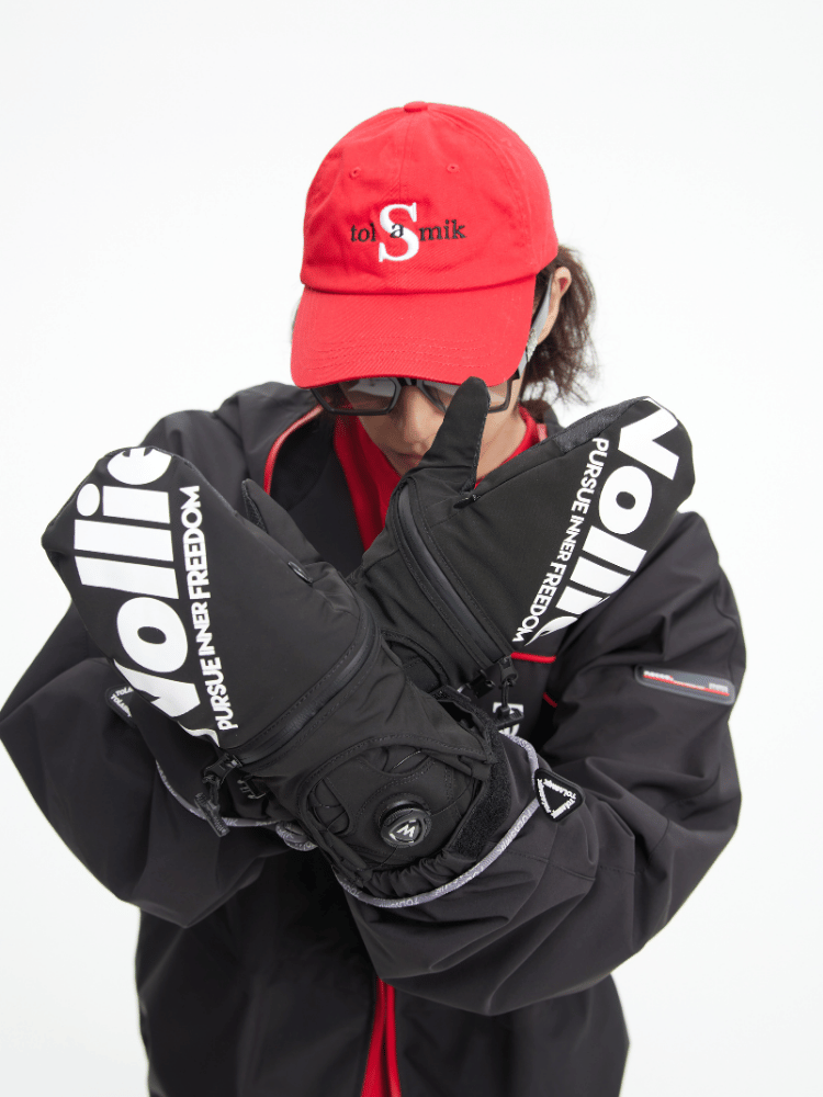 Tolasmik Kevlar Carving Snowboard Mittens Black Tolasmik | Snowears.com