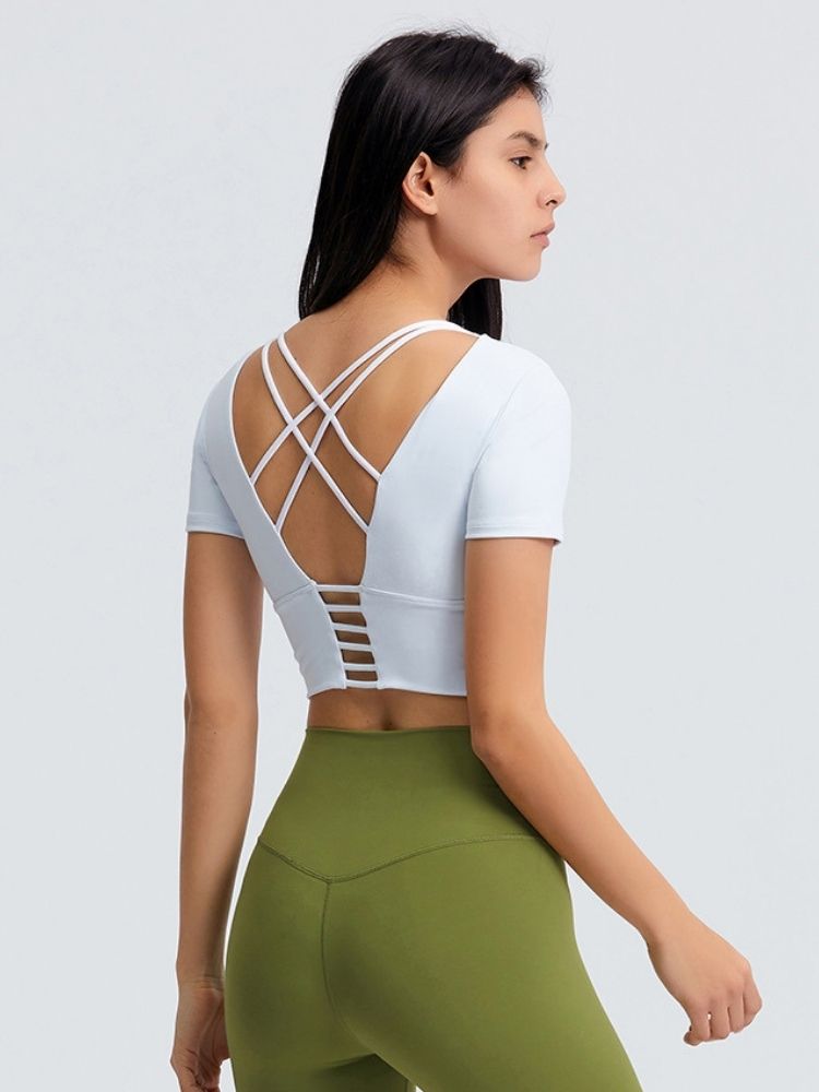 Crewneck Cropped T-Shirt - Women's Easymotion | Snowears.com