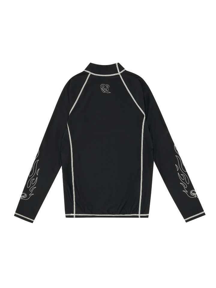 CHILLHANG UPF50+ Long Sleeve UV Rash Guard - Men's - Snowears- T-Shirts