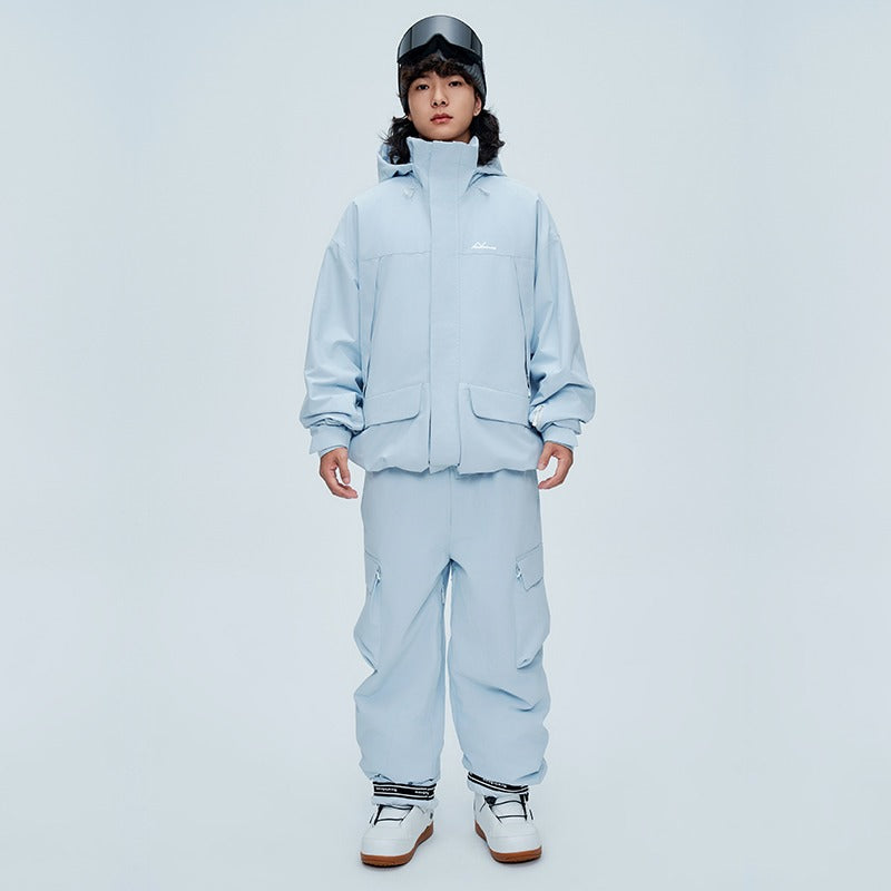 NIS 2L Solid Color Loose Jacket - Unisex - Snowears- Ski/Snowboard Jackets