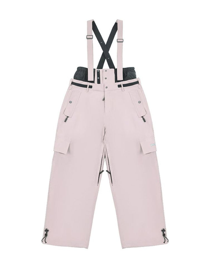 Molocoster Freestyle Fleece-Lined Ski Bibs - Unisex - Snowears- snow pants