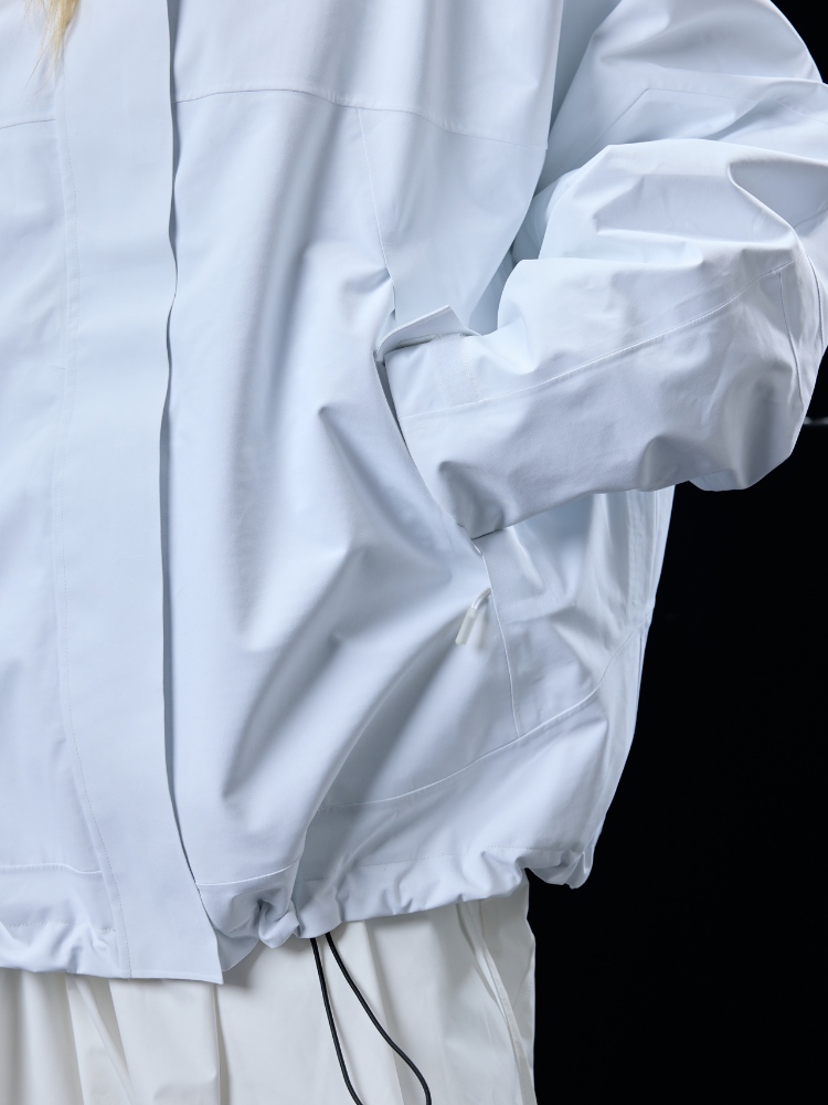 Hellystudio Elemental White 3L Snow Jacket - US ONLY - Snowears- Ski/Snowboard Jackets