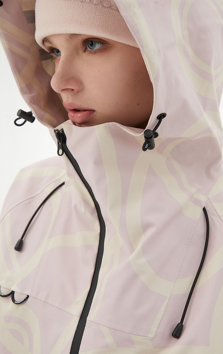 RandomPow Freestyle Light Pink RECCO® Shell Jacket - Women's - Snowears- Shell Jacket