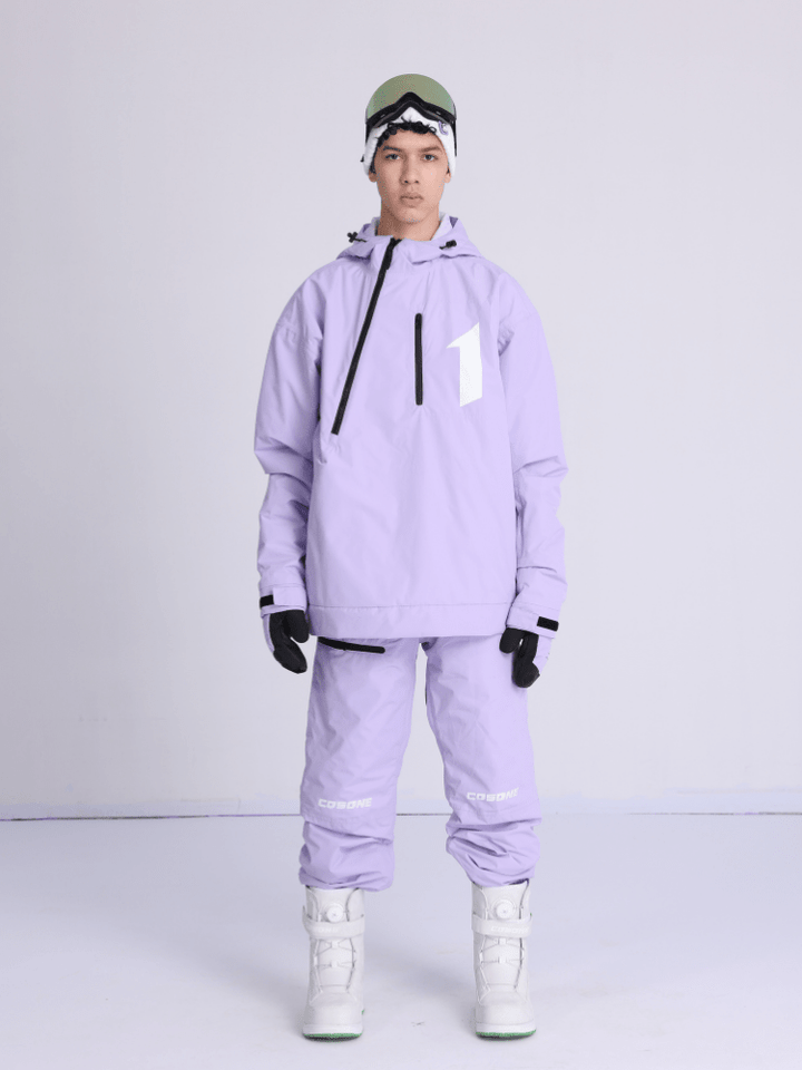 Cosone Oblique Zipper Suit - Unisex - Snowears- Suits